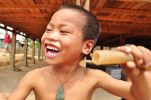 Wioski Akha, Muang Sing, Laos - 04.2011