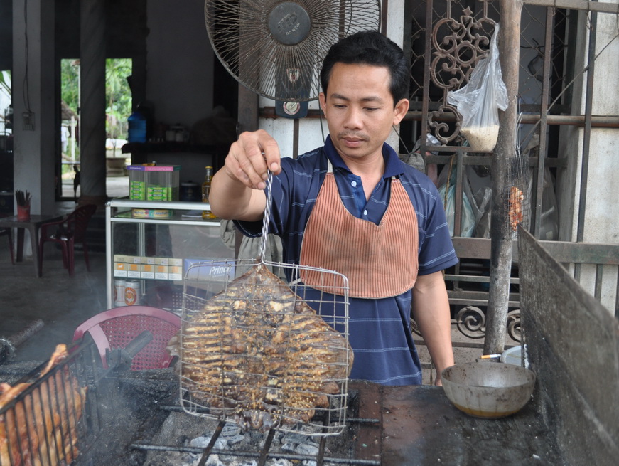 straganowe przysmaki - płaszczka z grilla