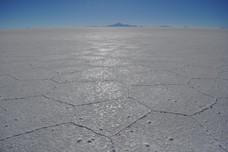 Salar de Uyuni i Tunupa w tle
